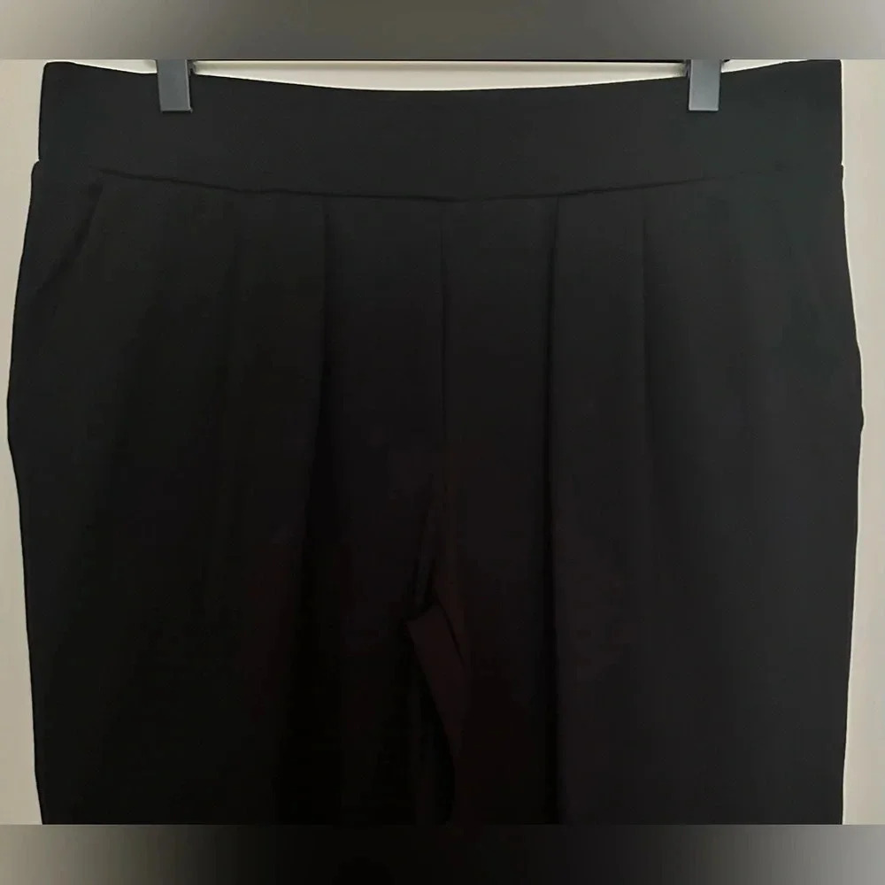 Modern Ambition Womens Pleated Ponte Pull on Pants - Size L - Picture 4 of 8